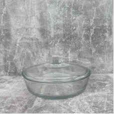 Блюдо для сервірування з кришкою 22 см Helios Bake Plain GR-22 BC