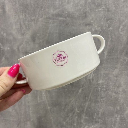 Бульйонниця порцелянова з ручками 300 мл Tudor TU2545
