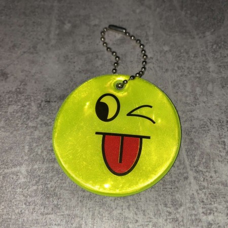 Світловідбиваючий брелок "Смайлик" Stenson 38443-1 MIX