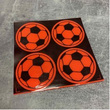 Наклейки світловідбиваючі 4 шт "Футбольний м'яч" Stenson 38443 MIX