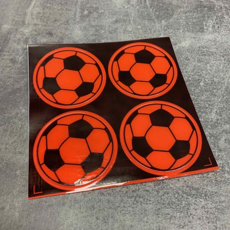 Наклейки світловідбиваючі 4 шт "Футбольний м'яч" Stenson 38443 MIX