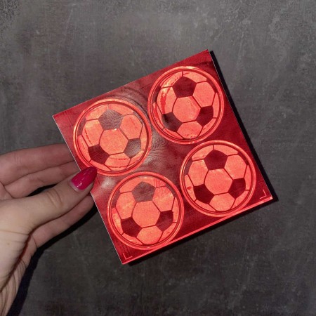 Наклейки світловідбиваючі 4 шт "Футбольний м'яч" Stenson 38443 MIX