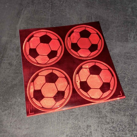 Наклейки світловідбиваючі 4 шт "Футбольний м'яч" Stenson 38443 MIX