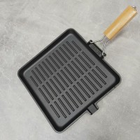 Сковорода-гриль чавунна без кришки 28 см RINGEL Essen RG-2308-28