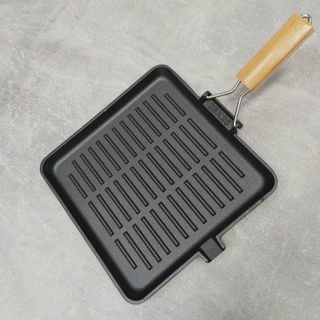 Сковорода-гриль чавунна без кришки 28 см RINGEL Essen RG-2308-28