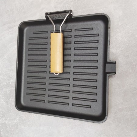 Сковорода-гриль чавунна без кришки 28 см RINGEL Essen RG-2308-28