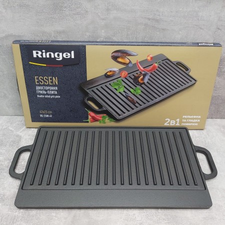 Сковорода плита-гриль чавунна 42*23*1.5 см RINGEL Essen RG-2308-42