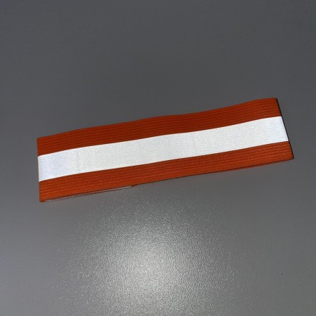 Стрічка-гумка  світловідбиваюча на липучці Stenson 38443-3 помаранчева