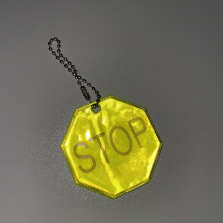 Світловідбиваючий брелок "Stop" Stenson 38443-1 MIX