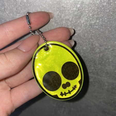 Світловідбиваючий брелок "Череп" Stenson 38443-1 MIX