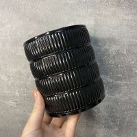 Скринька для зберігання ювелірних виробів та біжутерії 4 відділення Dunya Plastik 07416 чорна