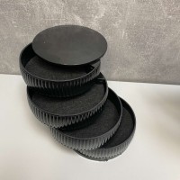 Скринька для зберігання ювелірних виробів та біжутерії 4 відділення Dunya Plastik 07416 чорна