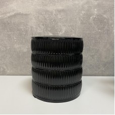 Скринька для зберігання ювелірних виробів та біжутерії 4 відділення Dunya Plastik 07416 чорна