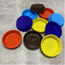 Набір силіконових форм для випічки тарталеток 10 шт 10*2,5 см SNS HH123