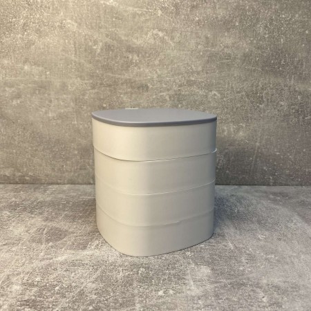 Скринька для зберігання ювелірних виробів та біжутерії з зеркалом біла 4 відділення A-Plus ZX-902