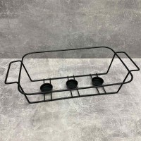 Марміт керамічний прямокутний з чорною підставкою 30 см Maestro MR-11259-73 