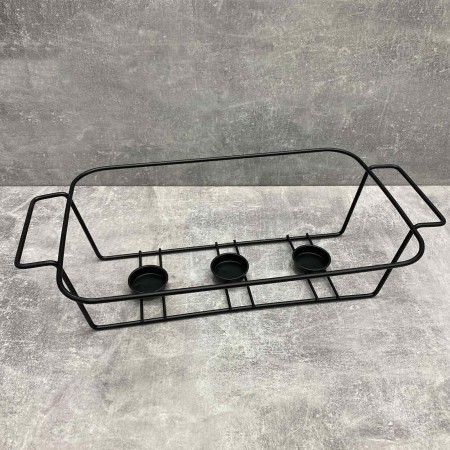 Марміт керамічний прямокутний з чорною підставкою 30 см Maestro MR-11259-73 