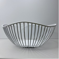 Корзина для фруктів "Напівхвилька" 25*24*10 см  біла 78954622/1005