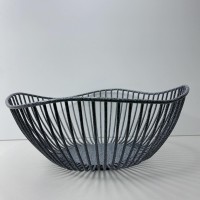 Корзина для фруктів "Напівхвилька" 25*24*10 см сірий мармур 78954622/1005