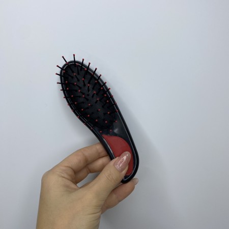 Розчіска пластикова для волосся Stenson Stenson 8580 чорна з червоним