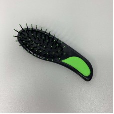 Розчіска пластикова для волосся Stenson Stenson 8580 чорна з салатовим