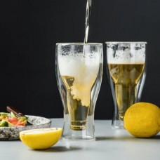 Келих для пива, квасу, соку 350 мл з подвійними стінками Bottle S&T 202-4 1 шт. 