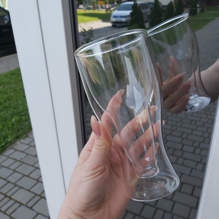 Келих для пива, квасу, соку 350 мл з подвійними стінками Bottle S&T 202-4 1 шт. 