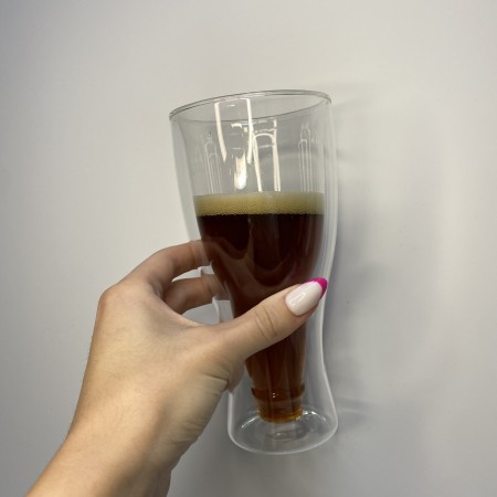 Келих для пива, квасу, соку 350 мл з подвійними стінками Bottle S&T 202-4 1 шт. 