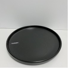 Тарілка десертна 20,5 см керамічна чорна Ardesto Trento AR2920TB