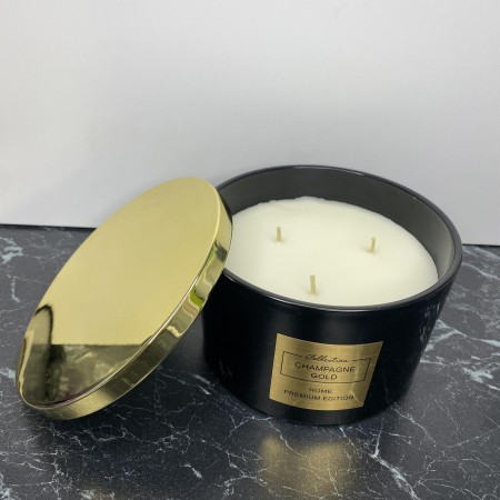 Ароматична свічка Home Premium Edition Champagne Gold 13,5*8 см 79665