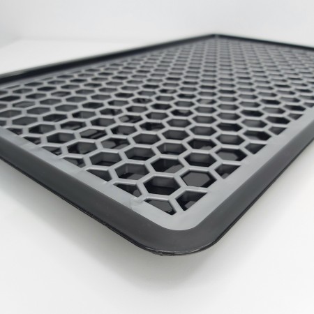 Сушка для стаканів пластикова 42*24*1 см сіра Bursev 1135 08