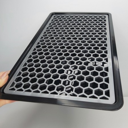 Сушка для стаканів пластикова 42*24*1 см сіра Bursev 1135 08