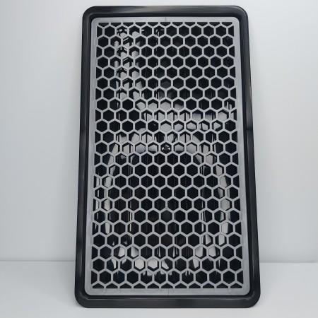 Сушка для стаканів пластикова 42*24*1 см сіра Bursev 1135 08