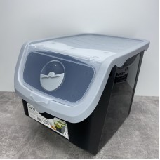 Контейнер для овочів пластиковий 12 л 23,5*32,5*23,5 см Hobby Life 02 1506 чорний з світло-сірим