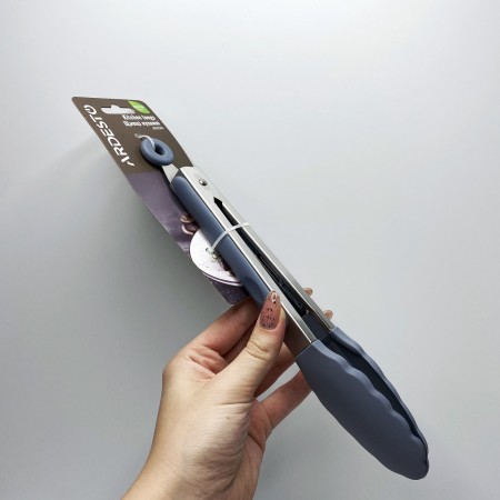 Щипці кухонні 28 см Ardesto Midori AR3022GS силікон, нержавіюча сталь