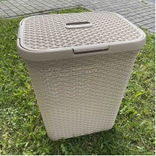 Корзина для білизни 50 л 55*43*32 см "Ротанг" Алеана 122098 какао