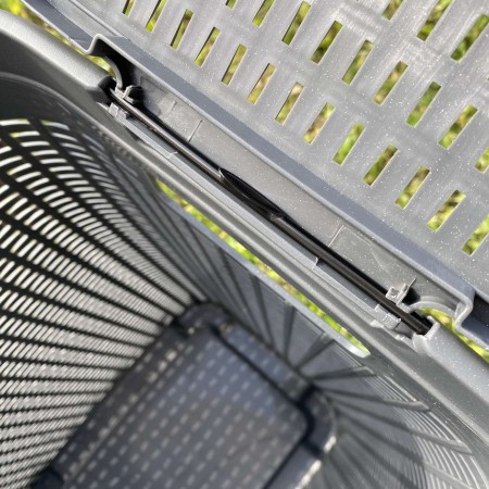 Корзина для білизни 50 л 55*43*32 см "Ротанг" Алеана 122098 граніт