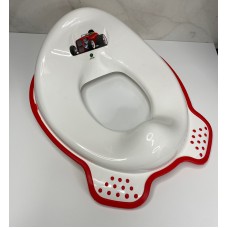 Дитяче сидіння для унітазу з резиновими вставками Irak Plastik CM-240 біле з червоним