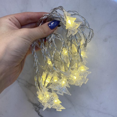 Гірлянда світлодіодна "Ялинка" 4 м 20 LED на батарейках 2АА Stenson M48230