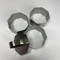 Набір форм для салату із пресом 3 шт  Шестикутник  нержавіюча сталь SNS ММ-724 YR1819-9