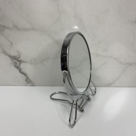 Двостороннє косметичне дзеркало для макіяжу на підставці Two-Side Mirror 9,5 см (418-4) 