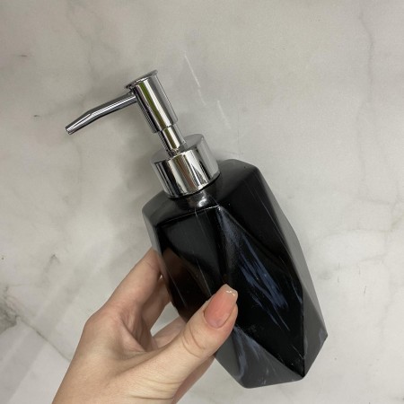 Набір аксесуарів для ванної кімнати 3 предмети Чорний мармур Bona Di 851-318