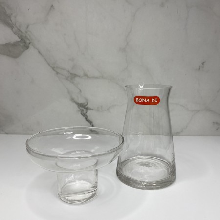 Підсвічник скляний зі знімною склянкою для декорування 14,5 см Bona Di 527-С13