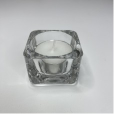 Підсвічник скляний квадратний 5*5*3,5 см Uniglass Square 36002