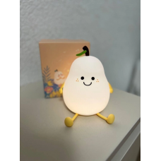 Дитячий світильник нічник акумуляторний силіконовий "Груша" 3DTOYSLAMP L40