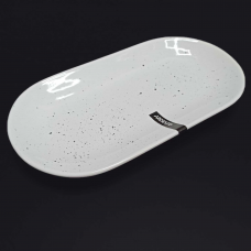 Блюдо овальне керамічне 25*13 см Ardesto Bagheria Bright White AR2925WGP