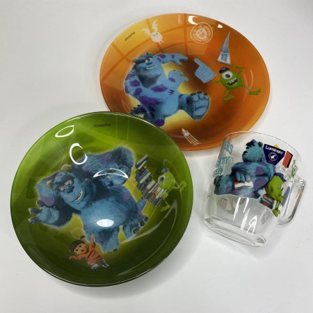 Набір дитячого столового посуду 3 предмети Luminarc Monsters University P9261