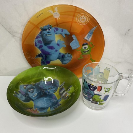 Набір дитячого столового посуду 3 предмети Luminarc Monsters University P9261