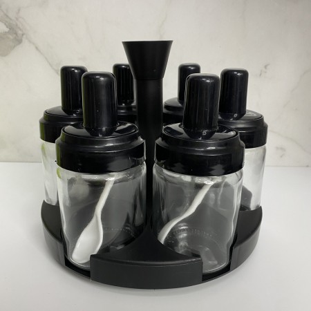 Набір для спецій на обертальній підставці 7 предметів Frico FRU-131