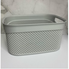 Корзина без кришки 33*24*16,5 см 9 л М-164 сіра
